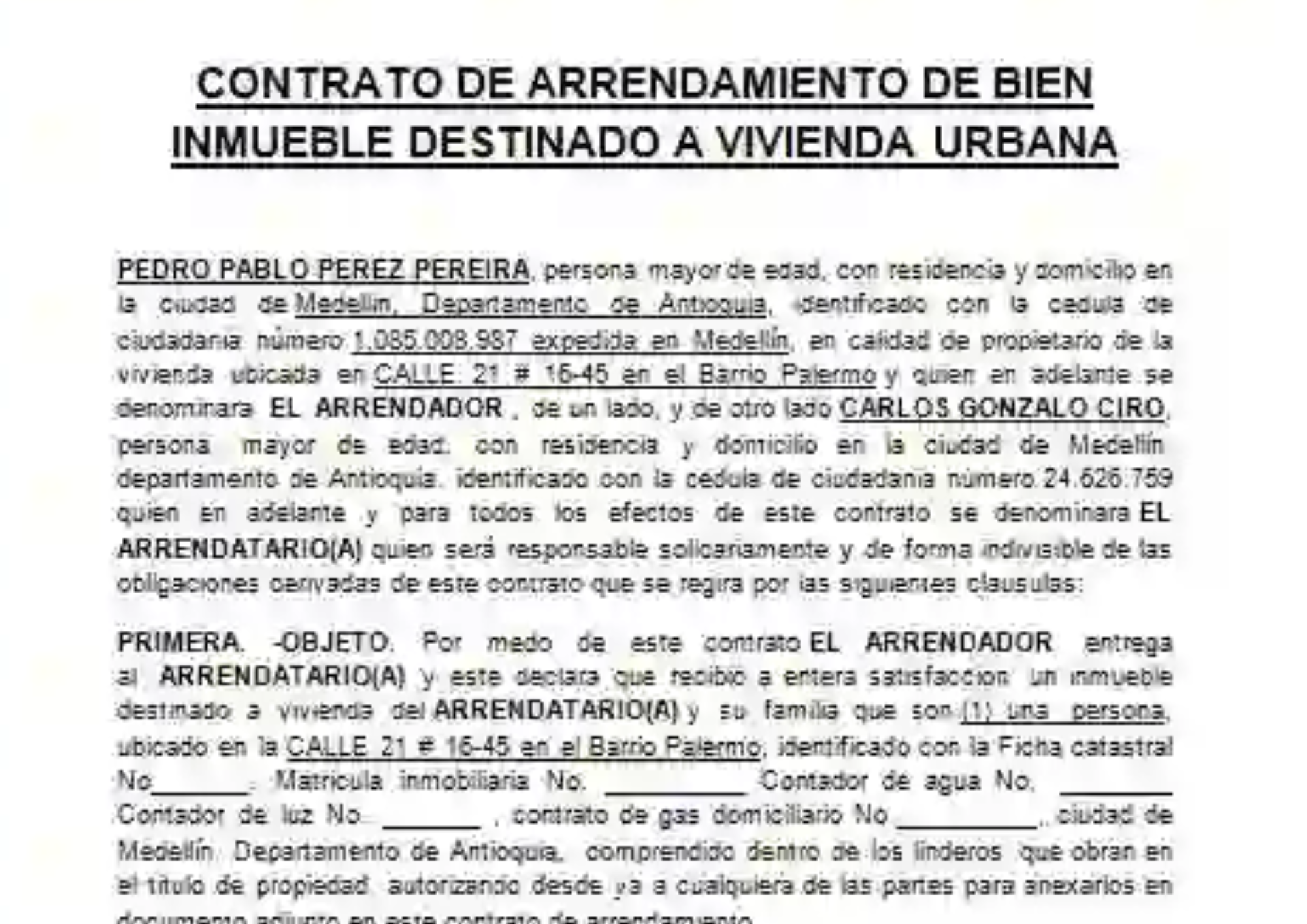 contratos de arrendamiento