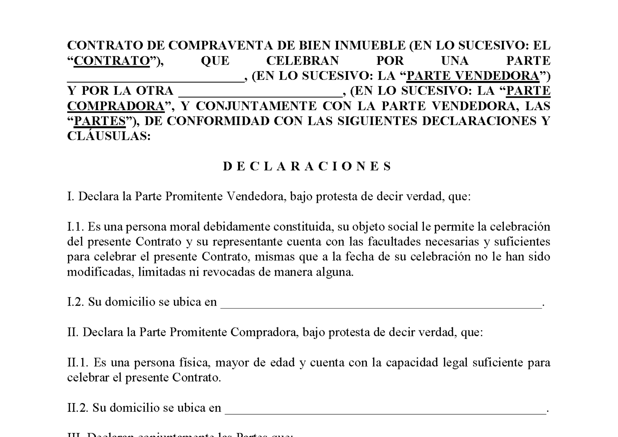 contratos de compraventa